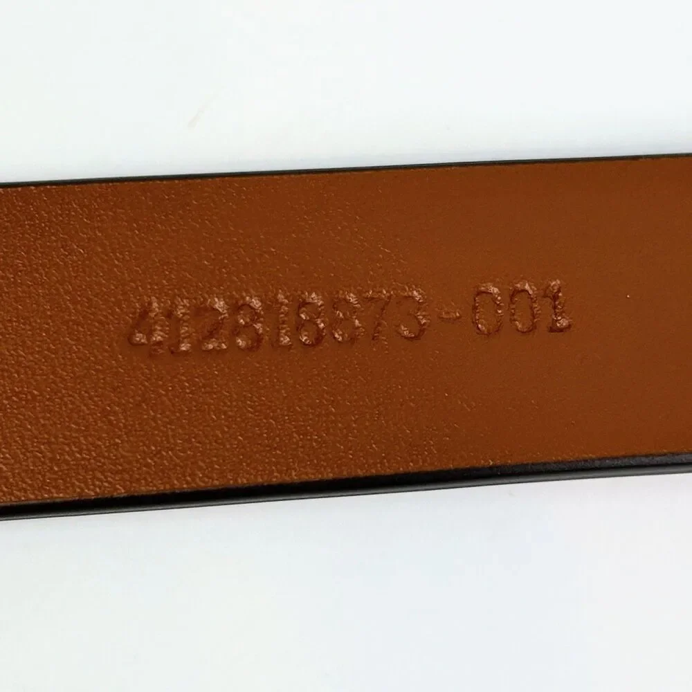 NWOT Ralph Lauren Leather Belt Woven 0-Ring Loop and Knot Boho Brown Tan sz M